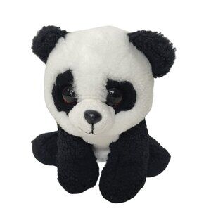VelveTy Ty Beanie Babies Black White Baboo Panda Bear Plush Stuffed Animal
